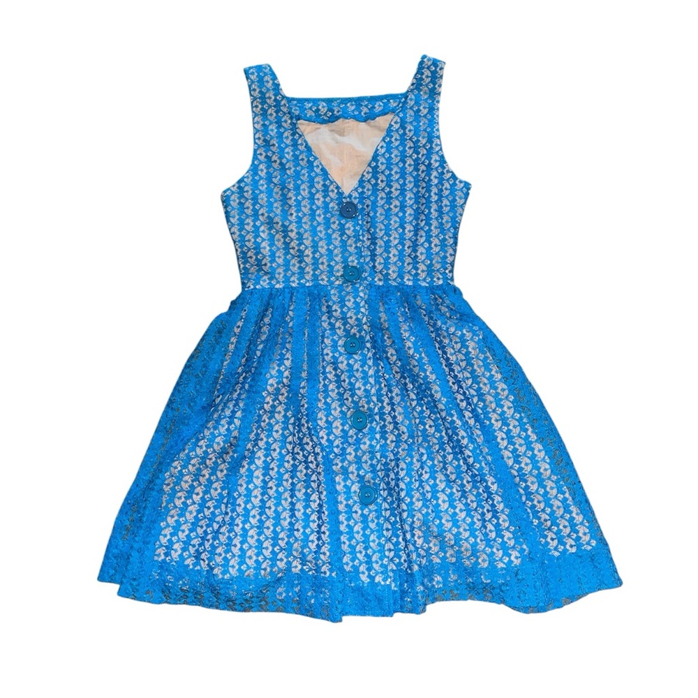 Vintage American Apparel Blue and White Dress